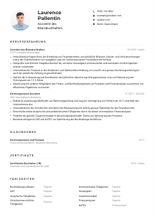 Lebenslauf-Muster für Assistent*in des Bilanzbuchhalters