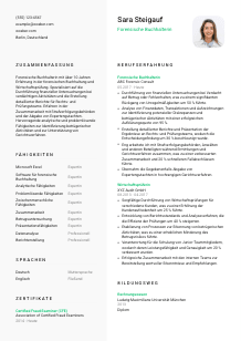 Lebenslauf-Vorlage für Forensische*r Buchhalter*in #2