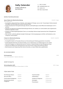 Lebenslauf-Muster für Prüfer*in öffentliche Buchhaltung