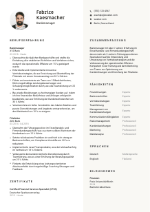 Lebenslauf-Vorlage für Bankmanager*in #2