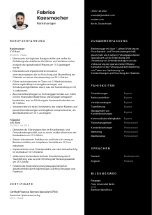 Lebenslauf-Vorlage für Bankmanager*in #3