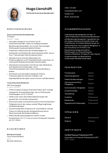 Lebenslauf-Vorlage für Unternehmenskundenberater*in #3