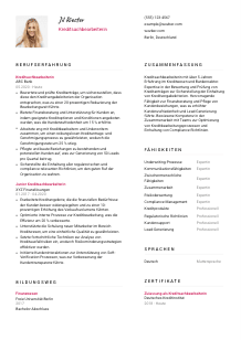 Lebenslauf-Vorlage für Kreditsachbearbeiter*in #2