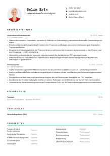 Lebenslauf-Vorlage für Unternehmensfinanzanalyst*in #3