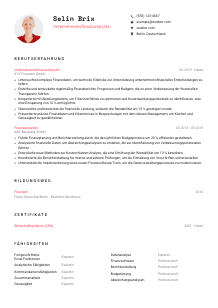 Lebenslauf-Vorlage für Unternehmensfinanzanalyst*in #1