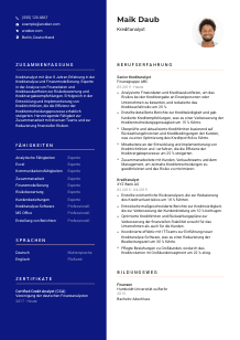 Lebenslauf-Vorlage für Kreditanalyst*in #3