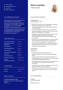 Lebenslauf-Vorlage für Kreditmanager*in #3