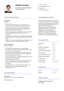 Lebenslauf-Vorlage für Kaufmännische*r Mitarbeiter*in im Finanzwesen #2