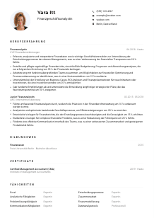 Lebenslauf-Muster für Finanzgeschäftsanalyst*in