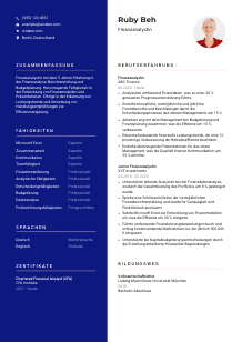 Lebenslauf-Vorlage für Finanzanalyst*in #3