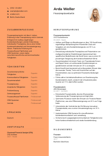 Lebenslauf-Vorlage für Finanzrepräsentant*in #3
