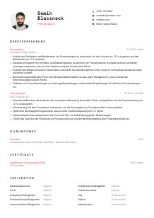 Lebenslauf-Vorlage für Preisanalyst*in #1