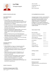 Lebenslauf-Vorlage für Vertragsmanager*in #1