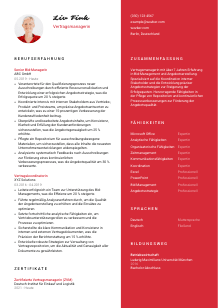 Lebenslauf-Vorlage für Vertragsmanager*in #3