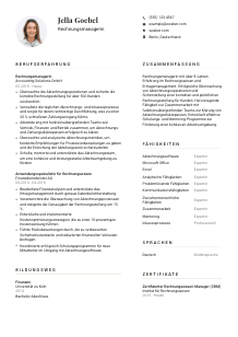Lebenslauf-Vorlage für Rechnungsmanager*in #1