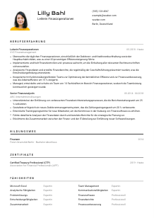 Lebenslauf-Vorlage für Leiter*in Finanzoperationen #2