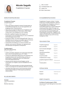 Lebenslauf-Vorlage für Projektleiter*in Finanzen #2