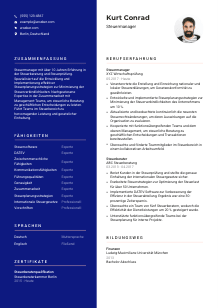 Lebenslauf-Vorlage für Steuermanager*in #3