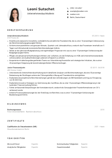 Lebenslauf-Muster für Unternehmensbuchhalter*in
