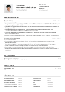 Lebenslauf-Vorlage für Finanzbuchhalter*in #2