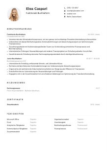 Lebenslauf-Muster für Funktionale*r Buchhalter*in