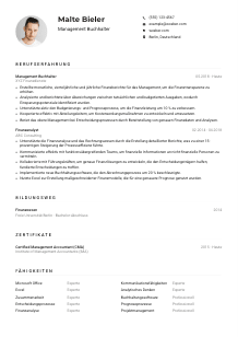 Lebenslauf-Muster für Management Buchhalter*in
