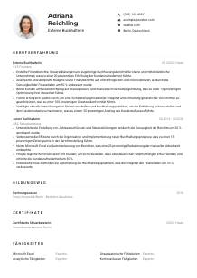 Lebenslauf-Muster für Externe*r Buchhalter*in