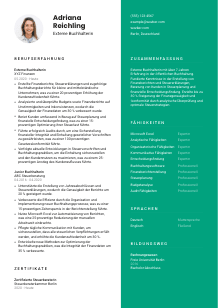 Lebenslauf-Vorlage für Externe*r Buchhalter*in #2