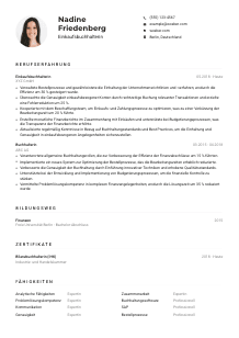 Lebenslauf-Muster für Einkaufsbuchhalter*in