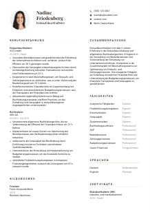 Lebenslauf-Vorlage für Einkaufsbuchhalter*in #1