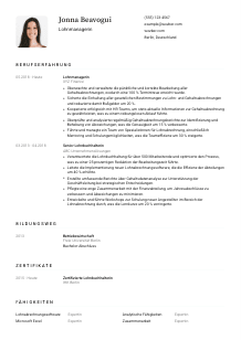 Lebenslauf-Vorlage für Lohnmanager*in #1