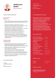 Lebenslauf-Vorlage für Bau-Buchhalter*in #3