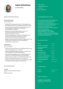 Lebenslauf-Vorlage für Kostenrechner*in #2
