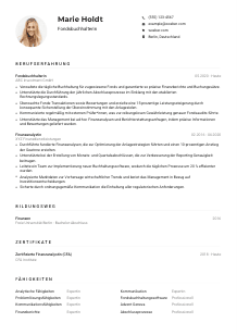 Lebenslauf-Muster für Fondsbuchhalter*in