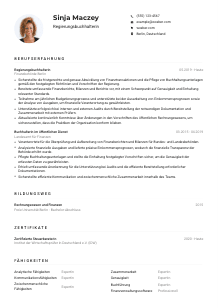 Lebenslauf-Muster für Regierungsbuchhalter*in