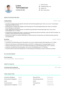 Lebenslauf-Vorlage für Hotelbuchhalter*in #3