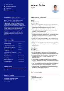 Lebenslauf-Vorlage für Barbier*in #3