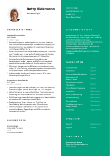 Lebenslauf-Vorlage für Kosmetolog*in #2