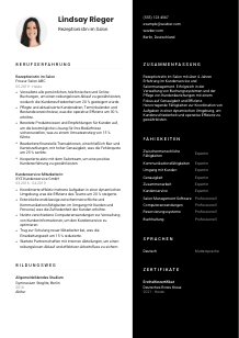 Lebenslauf-Vorlage für Rezeptionist*in im Salon #3