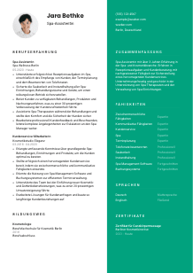 Lebenslauf-Vorlage für Spa-Assistent*in #2