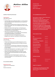 Lebenslauf-Vorlage für Spa-Direktor*in #3