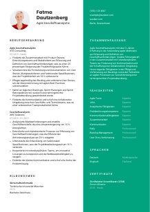 Lebenslauf-Vorlage für Agile*r Geschäftsanalyst*in #2