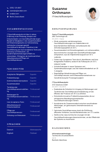 Lebenslauf-Vorlage für IT-Geschäftsanalyst*in #3