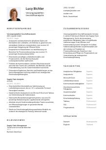 Lebenslauf-Vorlage für Versorgungsketten-Geschäftsanalyst*in #1