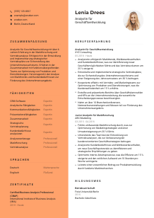 Lebenslauf-Vorlage für Analyst*in für Geschäftsentwicklung #3