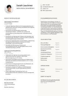 Lebenslauf-Vorlage für Administrative*r Generalleiter*in #2