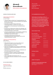Lebenslauf-Vorlage für Administrative*r Generalleiter*in #3