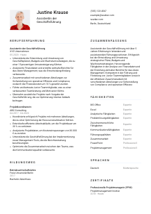 Lebenslauf-Vorlage für Assistent*in der Geschäftsführung #1