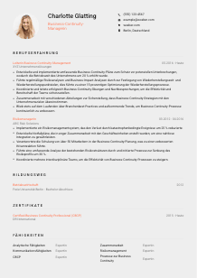 Lebenslauf-Vorlage für Business-Continuity-Manager*in #3