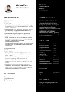 Lebenslauf-Vorlage für Unternehmensinhaber*in #3